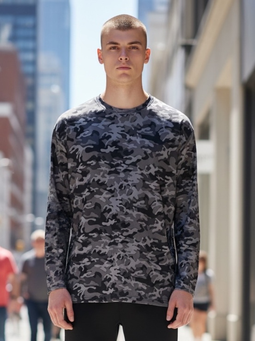 Men's Camouflage Long Sleeve Shirt
